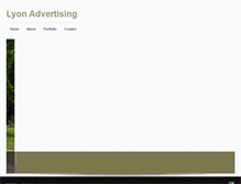 Tablet Screenshot of lyonadvertising.com